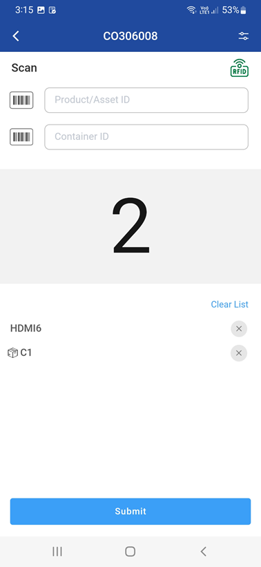 Scan using scanner or enter Id to ship.png